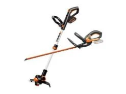 Worx Kombokit 20V WG917E.1 - Häcksax WG260E.9 Och Grästrimmer WG163E.9 Med 1st 2,0Ah Batterier Och Laddare